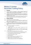 Securities Trading Policy