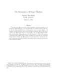 The Economics of Primary Markets