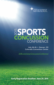 Sports Concussion Conference - American Academy of Neurology