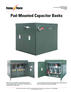 Pad-Mounted Capacitor Banks