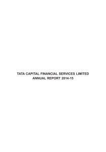 tata capital financial services limited annual report 2014-15