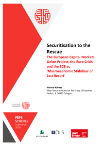 Securitisation to the Rescue - Foundation for European Progressive