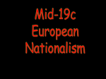 Mid-19c European Nationalism