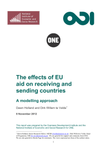 The effects of EU aid on receiving and sending countries