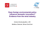 Does foreign environmental policy influence domestic innovation