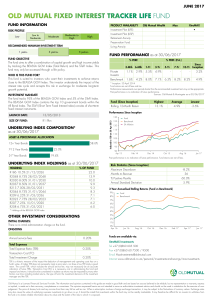 OLD MUTUAL FIXED INTEREST TRACKER LIFE FUND