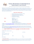 Texas Business Conference Registration Form: South Padre