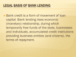 Legal basis of bank lending