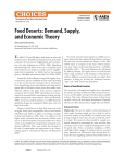 Food Deserts: Demand, Supply, and Economic