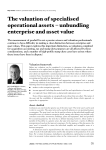 The valuation of specialised operational assets