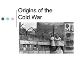 Origins of the Cold War(2)