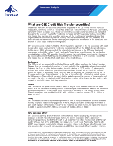 What are GSE Credit Risk Transfer securities?