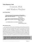 Consent, Risk and Modern Warfare - the Arthur D. Simons Center for