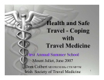 Coping with Travel Medicine - Irish College of General Practitioners