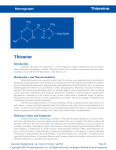 Thiamine Monograph - Alternative Medicine Review