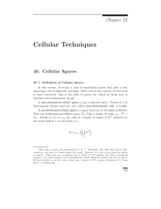 Cellular Techniques