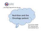 Nutrition and the Oncology patient