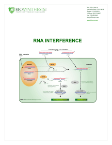RNA interference - Bio