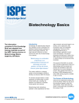 Biotechnology Basics - International Society for Pharmaceutical