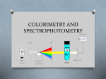 COLORIMETRY AND SPECTROPHOTOMETRY