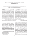 Changes in gene expression of glucose transporters in lactating and