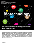 Biotechnology Brochure - Professional Master of Science and