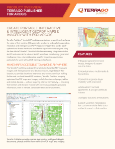 product overview: terrago publisher for arcgis create portable