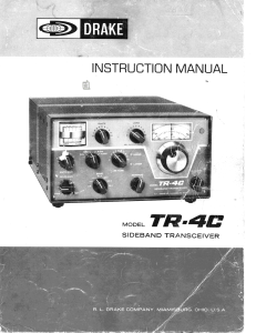 Drake_TR-4C HF Comms Reciever_Manual
