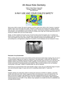 X-ray Use and Child Safety