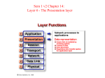 The presentation layer is responsible for presenting data