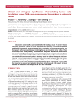 Clinical and biological significance of circulating