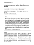 A natural recessive resistance gene against potato virus