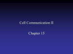 Cell Communication II