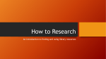 How to Research