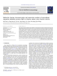 Molecular cloning, characterization and expression analysis of