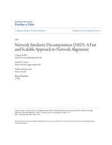 Network Similarity Decomposition (NSD): A Fast - Purdue e-Pubs