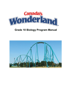 Grade 10 Biology Program Manual