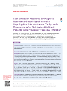 Scar Extension Measured by Magnetic Resonance–Based Signal