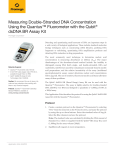 Measuring Double-Stranded DNA Concentration Using the Quantus