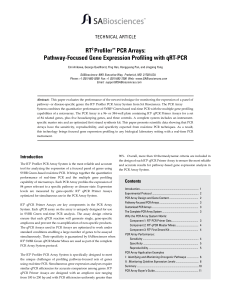 RT2 Profiler™ PCR Arrays: Pathway