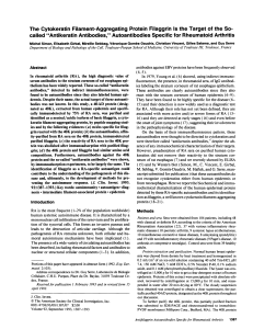 The Cytokeratin Filament-Aggregating Protein Filaggrin Is the Target