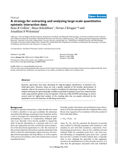 A strategy for extracting and analyzing large