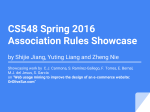 CS548 Spring 2016 Association Rules Showcase by Shijie Jiang