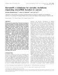 SomamiR: a database for somatic mutations impacting microRNA