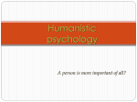 Humanistic psychology