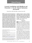 Corneal Crosslinking with Riboflavin and Ultraviolet A. Part II
