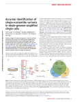 Accurate identification of single-nucleotide