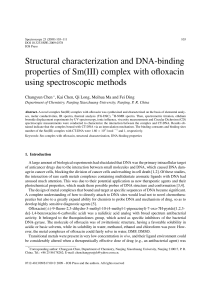 Structural characterization and DNA-binding properties of