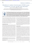 Mutations in sodium-channel gene SCN9A cause a spectrum of