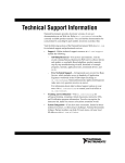 Technical Support Information